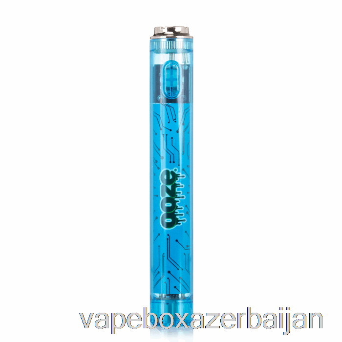E-Juice Vape Ooze Slim 400mAh CLEAR 510 Vape Battery Sapphire Blue